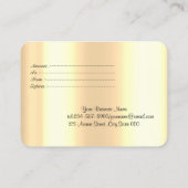 Carte De Réduction Or élégant moderne Drips Or (Dos)