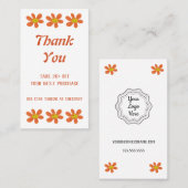 Carte de réduction Orange (Devant / Derrière)