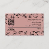 Carte De Réduction Outils de coiffure professionnels modernes Stylist (Dos)