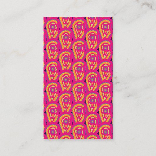 Carte De Réduction Paisley coloré (Devant)
