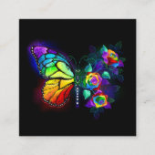 Carte De Réduction Papillon arc-en-ciel (Devant)