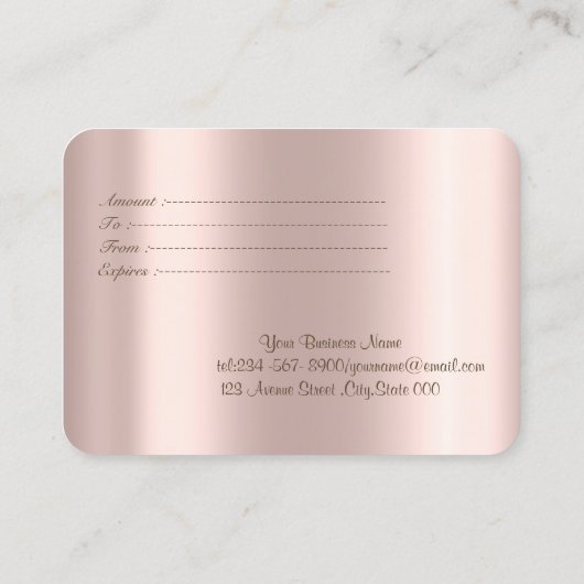 Carte De Réduction Parties scintillant de luxe Lotus, Confetti, Or Ro (Dos)