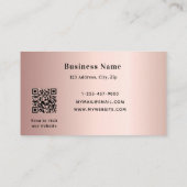Carte De Réduction Parties scintillant en or noir rose poussière de   (Dos)