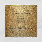 Carte De Réduction Parties scintillant Gold de luxe (Dos)