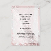 Carte de réduction Parties scintillant moderne (Devant)