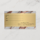 Carte De Réduction Parties scintillant tendance en cuivre marbre (Dos)