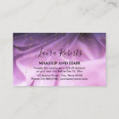 Carte De Réduction Parties scintillant tendance rose et violet (Dos)