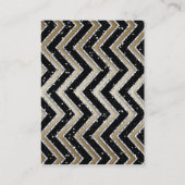 Carte De Réduction Parties scintillantes de noir de chèque-cadeau de (Dos)