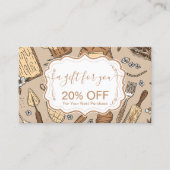 Carte De Réduction Pastel Bakery Branding (Devant)