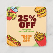 Carte De Réduction Personnaliser le logo de l'entreprise | Thème Hotd (Devant)