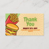 Carte De Réduction Personnaliser le logo de l'entreprise | Thème Hotd (Devant)