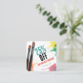 Carte De Réduction Personnaliser l'entreprise | Articles d'art (Debout devant)