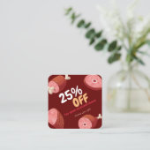 Carte De Réduction Personnaliser l'entreprise | Boutique (Debout devant)