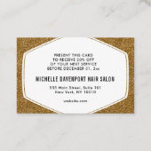 Carte De Réduction Petite entreprise promotionnelle (Dos)