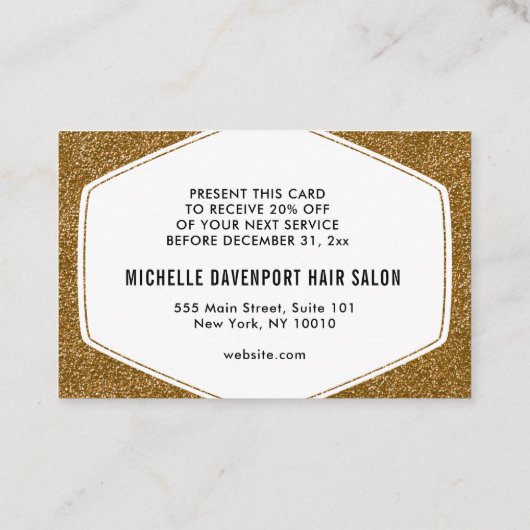 Carte De Réduction Petite entreprise promotionnelle (Dos)