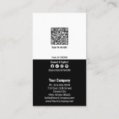 Carte De Réduction Petite entreprise simple à double ton XX% de réduc (Dos)