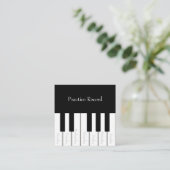 Carte De Réduction Piano Keys Kids Weekly Music Practice Reward Card (Debout devant)