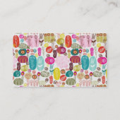 Carte De Réduction Pièce justificative personnalisée Fleurs rétro col (Dos)