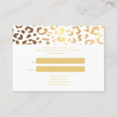 Carte De Réduction PixDezines Faux Gold Leopard/Gift Certificate (Dos)