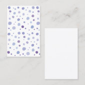 Carte De Réduction pois peint à la main (Devant / Derrière)