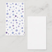 Carte De Réduction pois peint à la main (Devant / Derrière)
