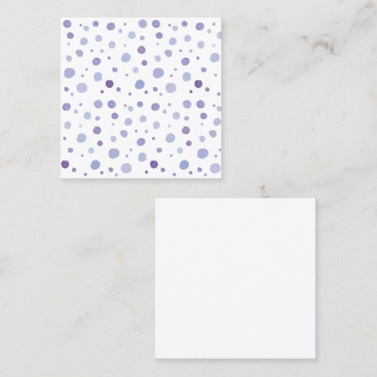 Carte De Réduction pois peint à la main (Devant / Derrière)