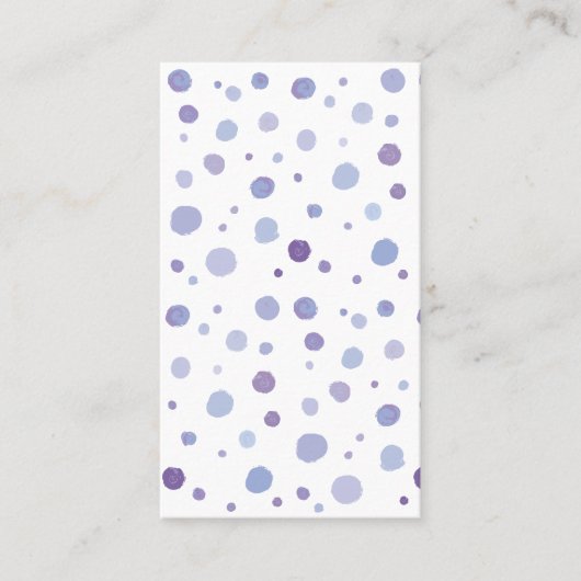Carte De Réduction pois peints à la main (Devant)