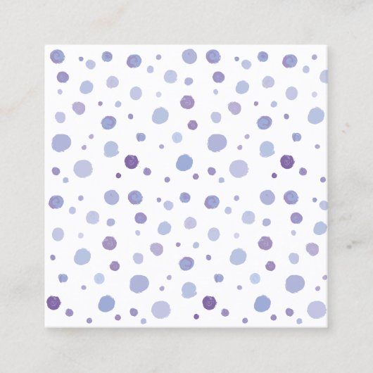 Carte De Réduction pois peints à la main (Devant)