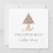 Carte de réduction pour les cafés de Noël (Devant)