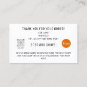 Carte de réduction pour Merci de fidélité Etsy Bus (Dos)