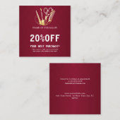 Carte de réduction pour Salon de Beauté & Vin de B (Devant / Derrière)