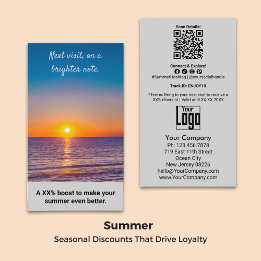 Carte De Réduction Prochaine visite, sur une note plus lumineuse. Mer