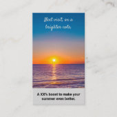 Carte De Réduction Prochaine visite, sur une note plus lumineuse. Mer (Devant)