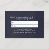 Carte De Réduction Professeur de méditation de yoga Symbole OM bleu e (Dos)