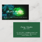 Carte de réduction professionnelle Vape Shop (Devant / Derrière)