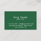 Carte de réduction professionnelle Vape Shop (Dos)