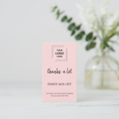 Carte De Réduction Programme de fidélité Rose pour récompenser la cli (Debout devant)