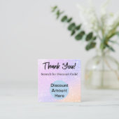 Carte de réduction Rainbow Parties scintillant Scr (Debout devant)