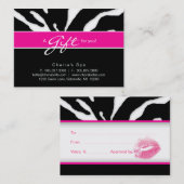 Carte De Réduction Rose animal de 232 de salon de chèque-cadeau (Devant / Derrière)