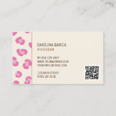 Carte de réduction rose Merci (Dos)