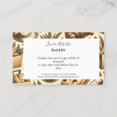 Carte De Réduction Rustic Baking Business (Dos)