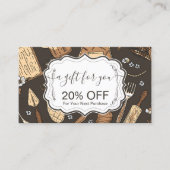 Carte De Réduction Rustic Baking Business (Devant)