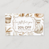 Carte De Réduction Rustic Baking Business (Devant)