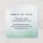 Carte De Réduction Salon de beauté Simple Élégant Première fois (Dos)