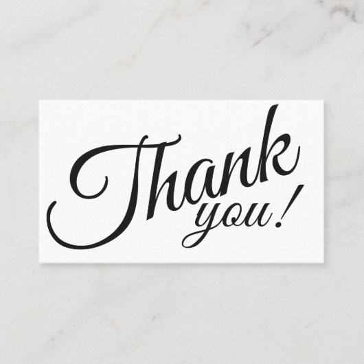 Carte De Réduction Salon de beauté simple et élégant Merci (Devant)