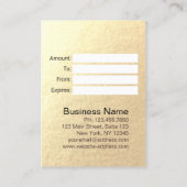 Carte De Réduction Salon de maquillage moderne ciseaux d'or rose (Dos)