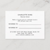 Carte De Réduction Salon de marbre doré Parties scintillant moderne (Dos)