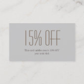 Carte De Réduction salon de ongles manucure moderne et élégant (Dos)