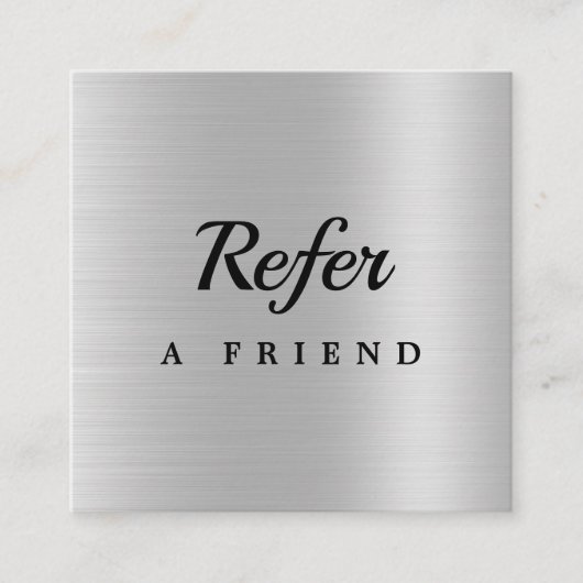 Carte De Réduction Salon de Parties scintillant Silver de luxe (Devant)