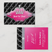 Carte De Réduction Satin tufté Blac de certificat-prime de bijoux de (Devant / Derrière)